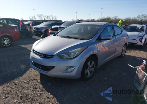 2012 Hyundai Elantra Gls from USA, damaged, VIN 5NPDH4AE9CH129602
